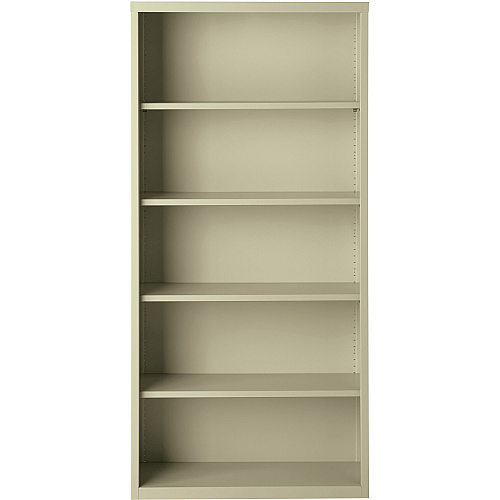 Lorell Fortress Series Bookcase 34.5" Width x 13" Depth x 72" Height - 6 x Shelf(ves) - Putty - Powder Coated - Steel - Recycled (LLR41290)