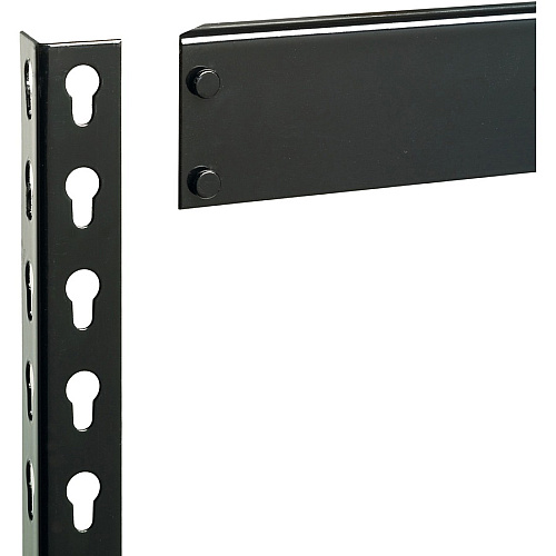 Lorell Fortress Riveted Shelving 5 Shelf(ves) - 72" Height x 48" Width x 24" Depth - Rust Resistant - 28% Recycled - Black - Steel - 1 Each (LLR60624)