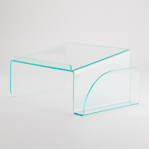 Lorell Phone Stand 5.50" Height x 11" Width x 10" Depth - Acrylic - Clear, Green (LLR80661)
