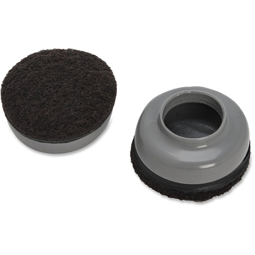 Lorell Slip-Over Floor Savers Gray - Vinyl - 8/Pack (LLR49317)