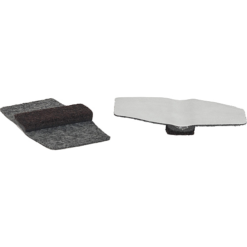 Lorell Wraparound Floor Savers Gray - Vinyl - 16/Pack (LLR49319)
