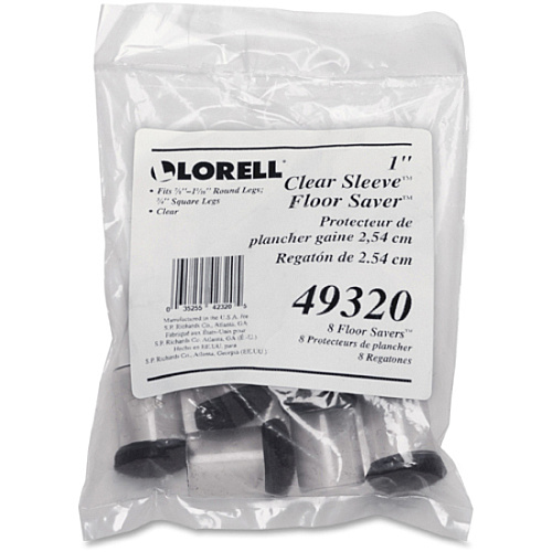 Lorell Sleeve Floor Protectors Clear - 8/Pack (LLR49320)