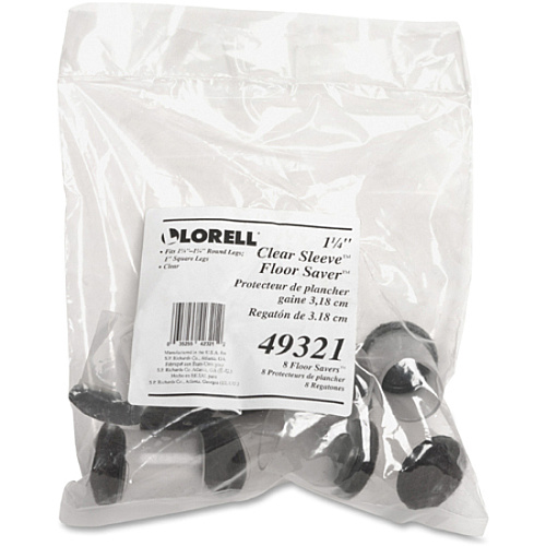 Lorell Sleeve Floor Protectors Clear - 8/Pack (LLR49321)