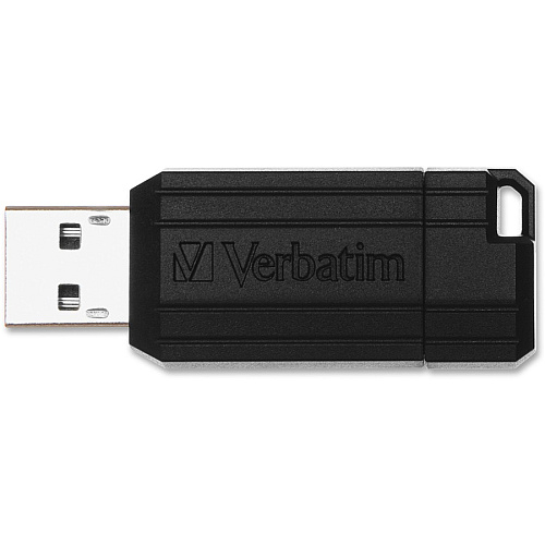 Microban 8GB PinStripe USB Flash Drive - Black 8 GB - USB 2.0 - Black - Lifetime Warranty - 1 Each (49062)