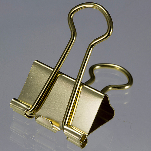 Officemate Assorted Size Binder Clips Gold - Metal - 30 / Pack (31022)