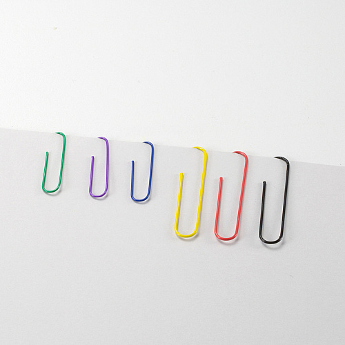Officemate Coated Paper Clips, 450/Pack Jumbo - No. 2 - Assorted - 450 / Pack (97227)