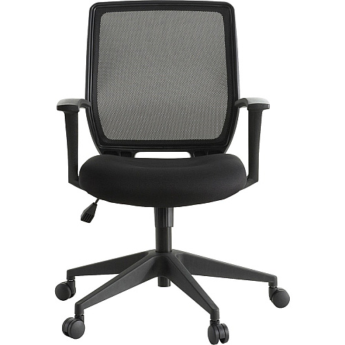 Lorell Executive Mid-back Work Chair Black Seat Color - 5-star Base - Black - 1 Each (LLR84868)