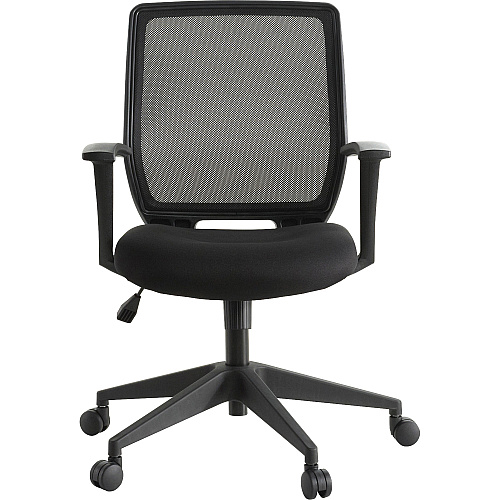Lorell Executive Mid-back Work Chair Black Seat Color - 5-star Base - Black - 1 Each (LLR84868)