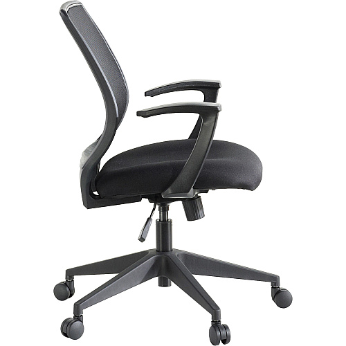 Lorell Executive Mid-back Work Chair Black Seat Color - 5-star Base - Black - 1 Each (LLR84868)