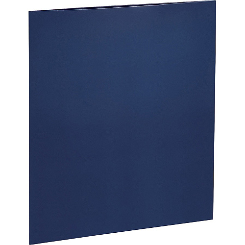Business Source Letter Pocket Folder 8 1/2" x 11" - 100 Sheets Capacity - 2 Internal Pocket(s) - Card Paper - Navy - Durable, Laminated, Die-cut - 25 / Box (BSN44430)