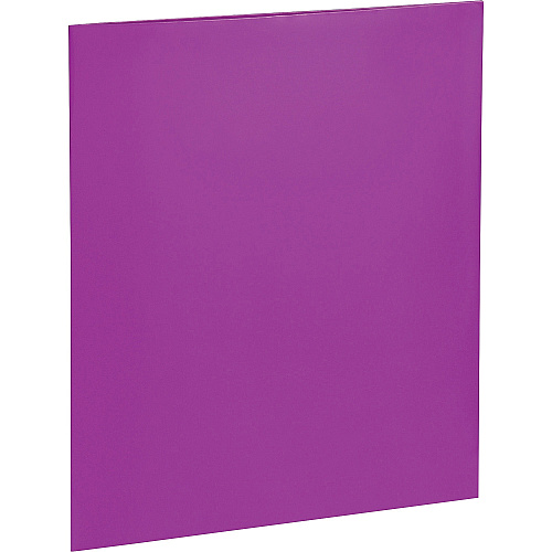 Business Source Letter Pocket Folder 8 1/2" x 11" - 100 Sheets Capacity - 2 Internal Pocket(s) - Card Paper - Purple - Durable, Laminated, Die-cut - 25 / Box (BSN44429)
