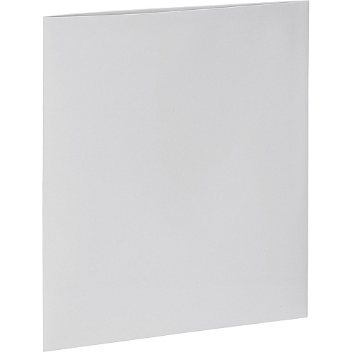 Business Source Letter Pocket Folder 8 1/2" x 11" - 100 Sheets Capacity - 2 Internal Pocket(s) - White - Laminated, Durable, Die-cut - 25 / Box (BSN44424)