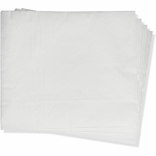 Genuine Joe Lunch Napkins 1 Ply - Quarter-fold - 13" Width x 11.25" Length - White - 400 / Pack (GJO11254)