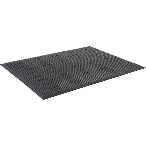 Genuine Joe Free Flow Comfort Anti-fatigue Mat 48" Length x 36" Width x 0.500" Thickness - Rubber - Black - 1 Each (GJO32590)