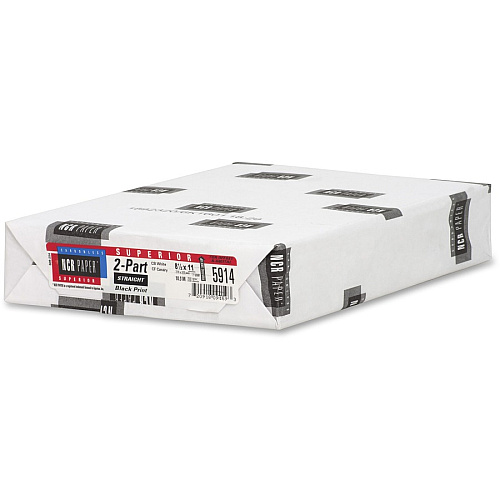 NCR Paper Superior 2-part Straight Carbonless Paper - White 92 Brightness - Letter - 8 1/2" x 11" - 20.50 lb Basis Weight - Carbonless - White, Canary - 2/Set - 250 / Pack (5914)