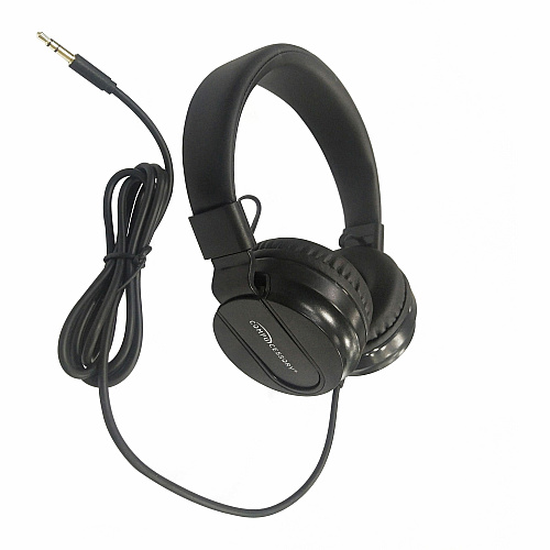 Compucessory Deluxe Stereo Headphones Stereo - Mini-phone (3.5mm) - Wired - 32 Ohm - 20 Hz to 20 kHz - Over-the-head - Binaural - Circumaural - 5.92 ft Cable - Black - 1 Each (15155)