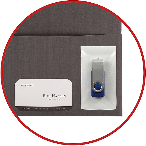Smead Self-Adhesive USB Flash Drive Pocket Poly - Clear (68150)