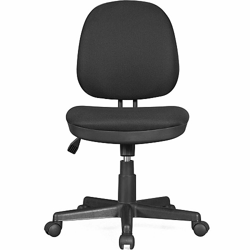 Lorell Contoured Back Tilt Task Chair Black - Plastic - 1 Each (84870)
