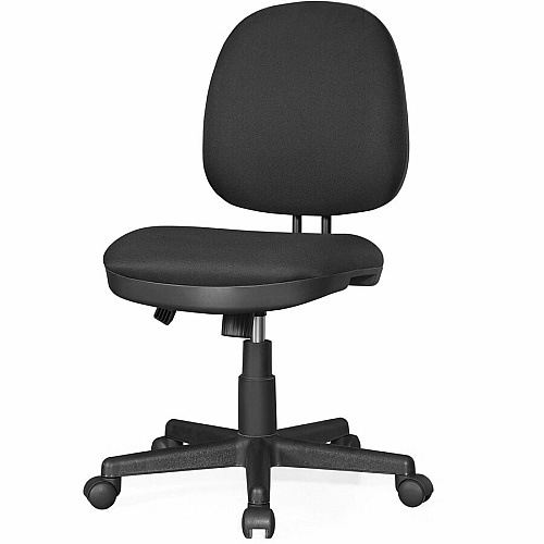 Lorell Contoured Back Tilt Task Chair Black - Plastic - 1 Each (84870)