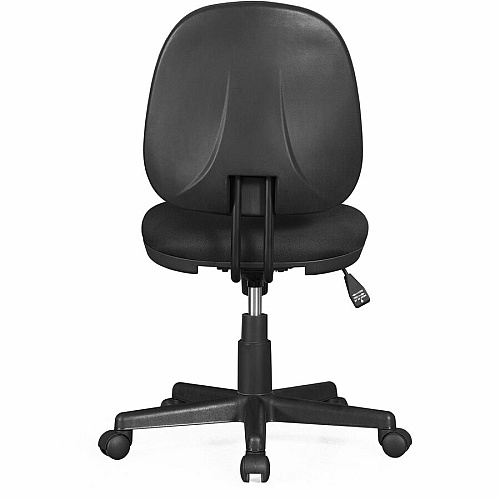Lorell Contoured Back Tilt Task Chair Black - Plastic - 1 Each (84870)