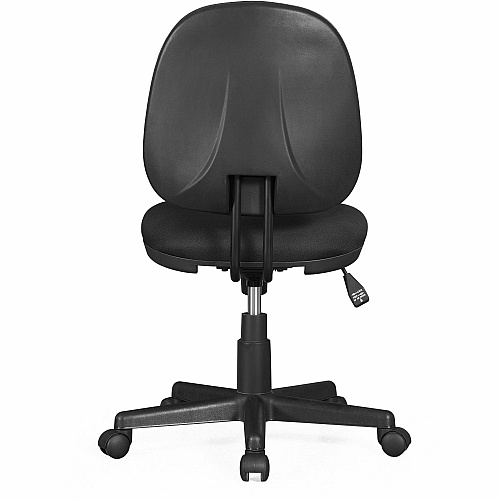Lorell Contoured Back Tilt Task Chair Black - Plastic - 1 Each (84870)