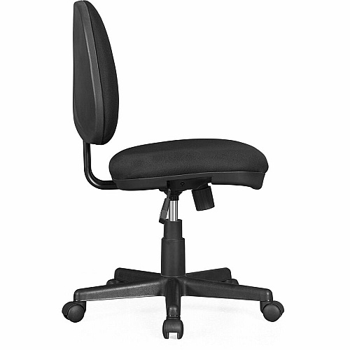 Lorell Contoured Back Tilt Task Chair Black - Plastic - 1 Each (84870)