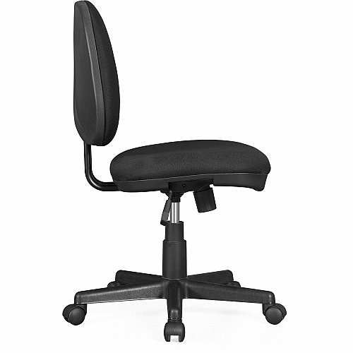 Lorell Contoured Back Tilt Task Chair Black - Plastic - 1 Each (84870)