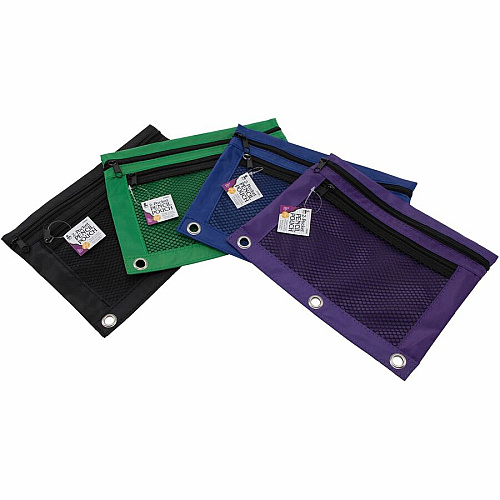 CLI Carrying Case (Pouch) Pencil, Ring Binder - Assorted 7.6" Height x 10" Width x 0.1" Depth - 24 / Display Box (76350ST)