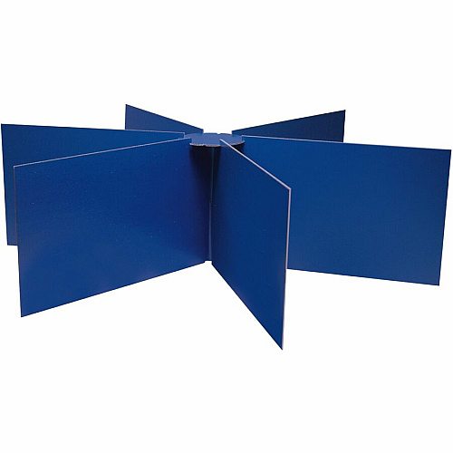 Pacon Round Table Privacy Board 14" Height - Blue - 1 Each (3788)