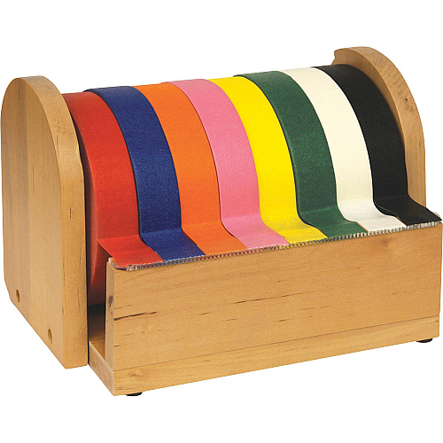 Creativity Street Wood Masking Tape Holder Holds Total 8 Tape(s) - Wood - Brown - 1 Each (3861)