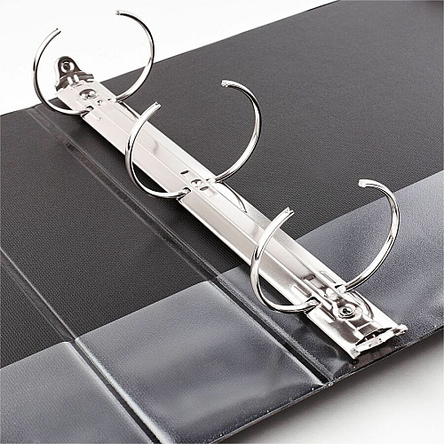 Avery&reg; Economy Binder 2" Binder Capacity - Letter - 8 1/2" x 11" Sheet Size - 375 Sheet Capacity - 3 x 2" Ring(s) - Fastener(s): Round Ring - Pocket(s): 2, Internal - Polypropylene - Black, Pacific Blue - Recycled - Pocket, Lightweight, PVC-fr (11780)