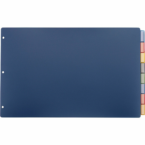 Cardinal 11x17 Poly Insertable Dividers 8 Tab(s) - 8 Tab(s)/Set - 11" Divider Width x 17" Divider Length - Clear Poly Divider - Multicolor Tab(s) - Scratch Resistant - 1 Each (84803)