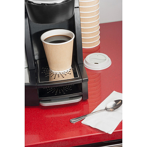 Genuine Joe 16 oz Rippled Hot Cups 16 fl oz - Brown - Hot Drink, Beverage - 25/Pack - 20 / Carton (GJO11257CT)