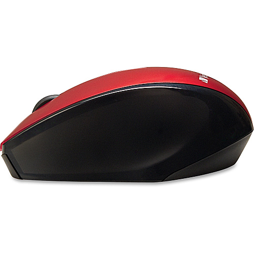 Verbatim Wireless Notebook Multi-Trac Blue LED Mouse - Red Blue Optical - Wireless - Radio Frequency - 2.40 GHz - Red - USB 2.0 - Scroll Wheel - 3 Button(s) - 1 Each (97995)