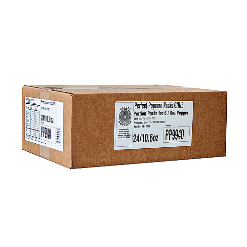 Valley Popcorn Perfect Pack Gold Popcorn Kit Butter - 10.60 oz - 24 / Carton (POPPP9940)