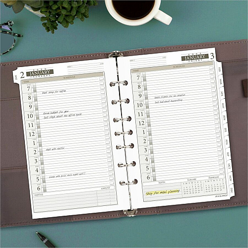 At-A-Glance Daily Planner One Page Per Day Refill, Loose-Leaf, Desk Size (481125)