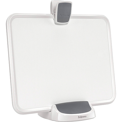 Fellowes I-Spire Series Document Lift Support 8.50" x 11" Media - Vertical, Horizontal - 14.6" Height x 9.5" Width x 6" Depth - Acrylonitrile Butadiene Styrene (ABS) - Gray, White - 1 Each (9311503)