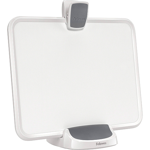Fellowes I-Spire Series Document Lift Support 8.50" x 11" Media - Vertical, Horizontal - 14.6" Height x 9.5" Width x 6" Depth - Acrylonitrile Butadiene Styrene (ABS) - Gray, White - 1 Each (9311503)