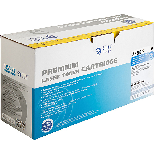 Elite Image Remanufactured Toner Cartridge - Alternative for HP 80A (CF280A) 2700 Pages (75806)