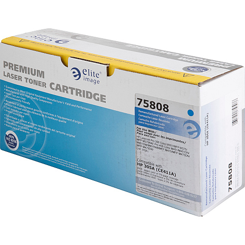 Elite Image Remanufactured Toner Cartridge - Alternative for HP 305A (CE411A) 2600 Pages (75808)