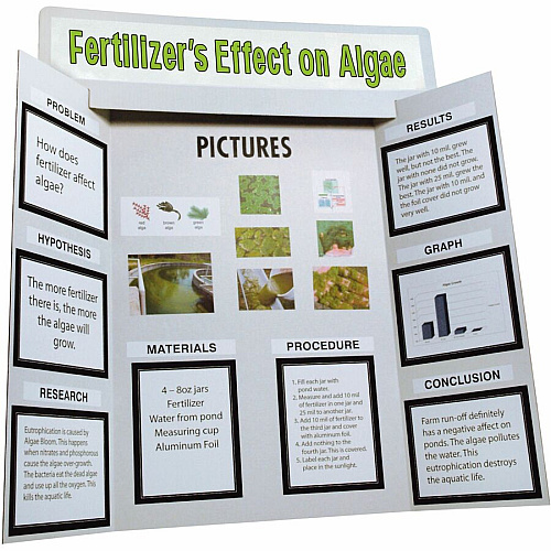 Pacon Science Fair Presentation Board Science Project - 48" Height x 36" Width - White - 1 Kit (3793)