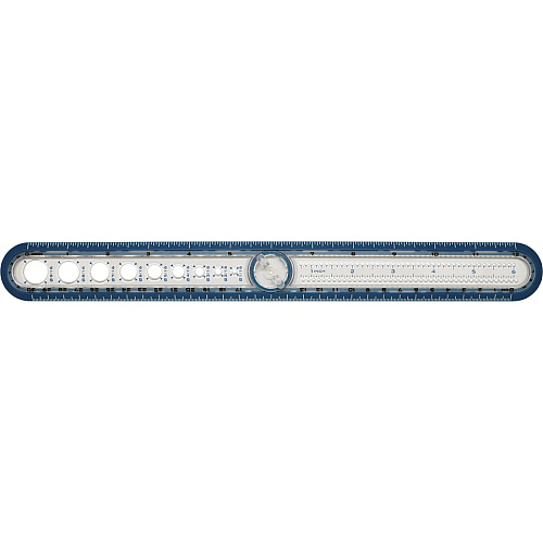 Helix Ruler 30cm / 12" Graduations - Imperial, Metric Measuring System - Plastic - Assorted - 5 / Box (36001)