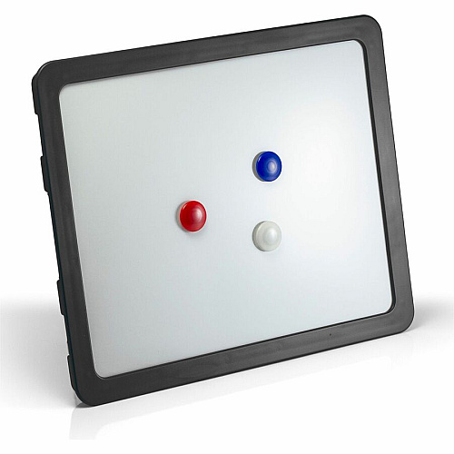 Lorell Magnetic Dry-erase Board 15.9" (1.3 ft) Width x 12.9" (1.1 ft) Height - Black Frame - Magnetic - 1 Each (LLR80664)