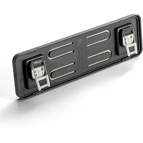 Lorell Recycled Cubicle Nameplate 0.9" Width x 2.7" Height - Wall - Plastic - Black - 1 Each (LLR80669)