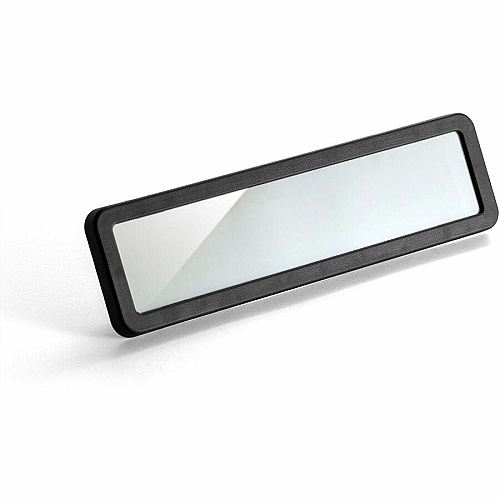 Lorell Recycled Cubicle Nameplate 0.9" Width x 2.7" Height - Wall - Plastic - Black - 1 Each (LLR80669)