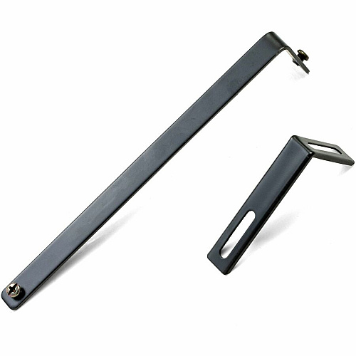 Lorell Partition Hangers 7" Size - Metal - Black - 2 / Pair (LLR80674)
