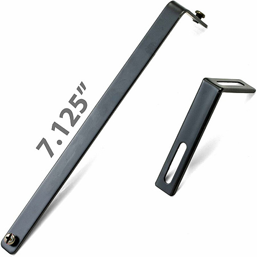 Lorell Partition Hangers 7" Size - Metal - Black - 2 / Pair (LLR80674)