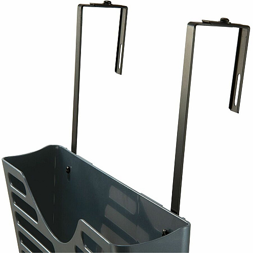 Lorell Partition Hangers 7" Size - Metal - Black - 2 / Pair (LLR80674)