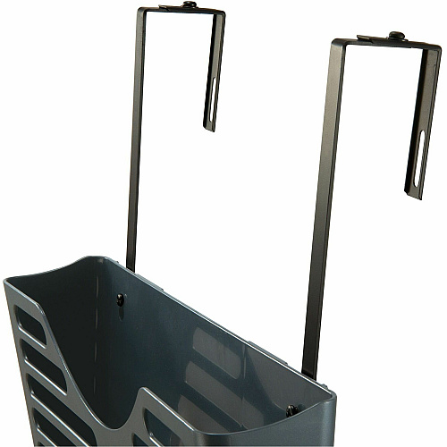 Lorell Partition Hangers 7" Size - Metal - Black - 2 / Pair (LLR80674)