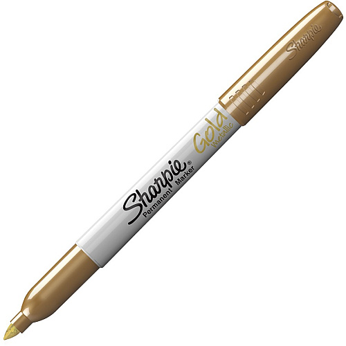 Sharpie Metallic Fine Point Permanent Marker Fine Marker Point - Gold, Silver Ink - Alcohol Based - 2 / Set (1829202)